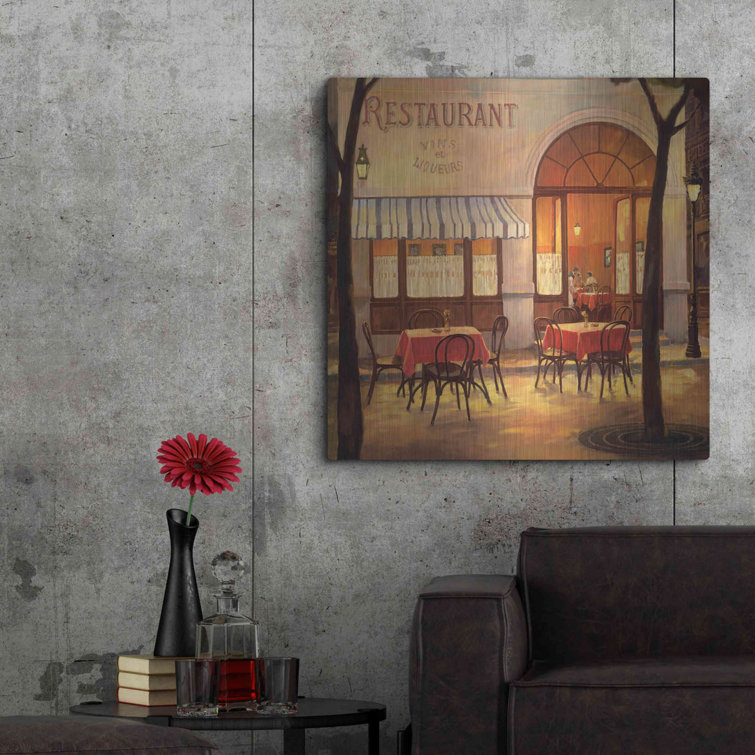 Red Barrel Studio® Luxe Metal Art 'Vins Et Liqueurs' By Graham